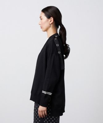 ハトメ付き ニットカーディガン（7704IO06） | β (Women
