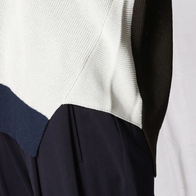 配色　ニットベスト（７７０４ＩＹ１０）