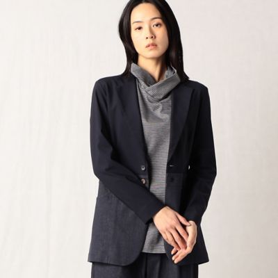 ＜β (Women)＞９　ＯＺ　反応染めデニム異素材　ジャケット（７７０４ＪＣ０１）