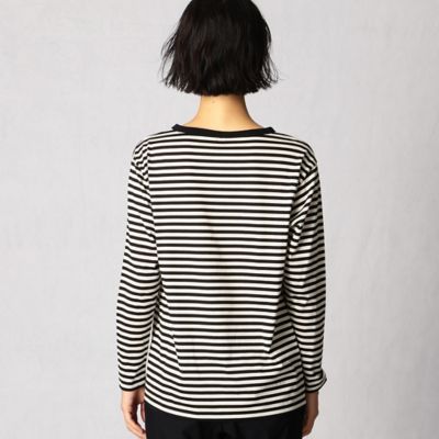 シルケット天竺　ボーダー　Ｔシャツ（７７０４ＴＷ１７）