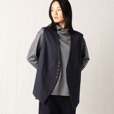 ＜β (Women)＞９　ＯＺ　反応染めデニム　ベスト（７７０４ＶＣ０１）