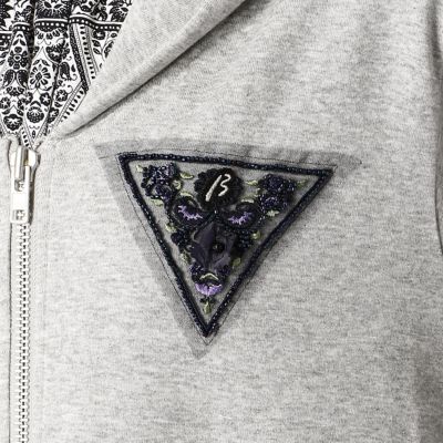 ミニ裏毛刺繍パーツ付き　ロングパーカ（７７０５ＣＴ０５）