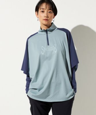 ＜β (Women)＞アームカバー付き　配色プルオーバー（７７０５ＥＯ０８）