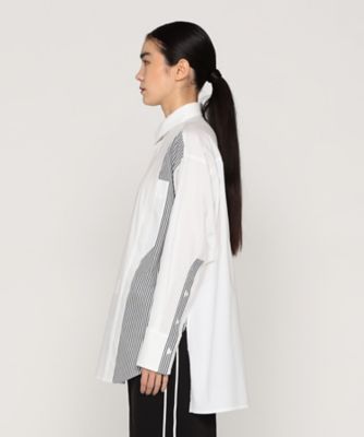 ストライプ切替 シャツ（7705HK03） | β (Women)/ベータ