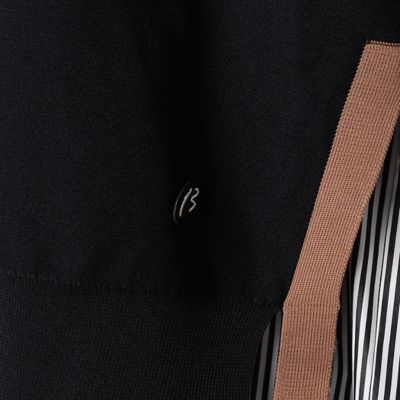 ブラック＆キャメル　ニットベスト（７７０５ＩＡ０７）