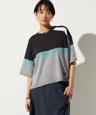 ＜β (Women)＞三色ライン入り　ニットプルオーバー（７７０５ＩＯ０９）