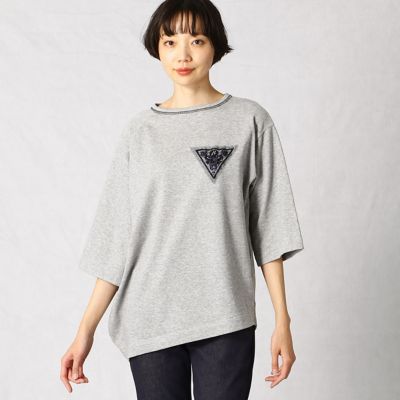 ミニ裏毛刺繍パーツ付き　プルオーバー（７７０５ＴＴ１６）