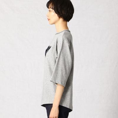 ミニ裏毛刺繍パーツ付き　プルオーバー（７７０５ＴＴ１６）