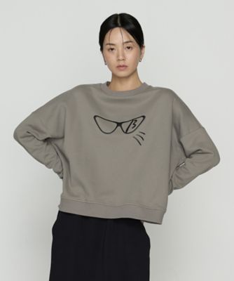 ＜β (Women)＞βメガネプリント　プルオーバー（７７０６ＥＭ１０）
