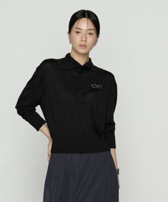 ＜β (Women)＞ボタン開き襟付き　ニットプルオーバー（７７０６ＩＭ１０）