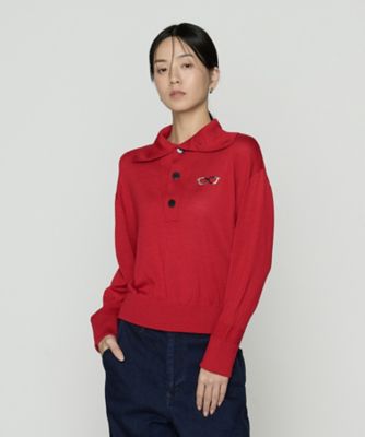 【えり】 予約]襟付きZIPニットカーディガン/ブラック – Lumier