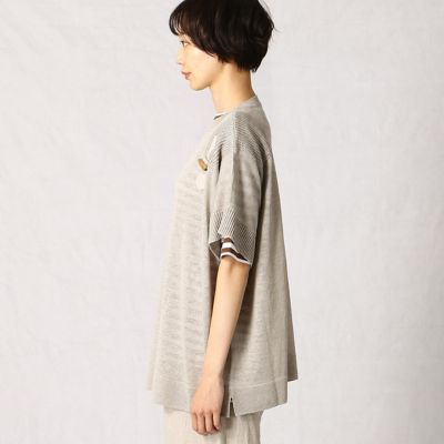 トグル付きリネン　ニットプルオーバー（７７０６ＩＴ１１）
