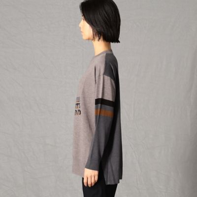 カモフラージュ柄　ブランドロゴ　ニットプルオーバー（７７０６ＩＷ０７）