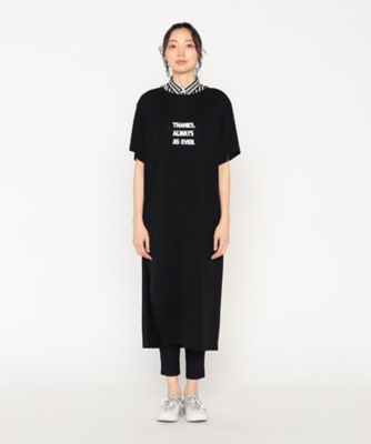 フェイクカラー付き　ロゴプリントワンピース（７７０６ＯＧ０２）