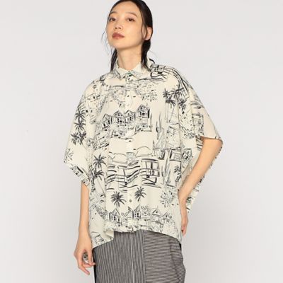 ＜β (Women)＞サンフランシスコプリント　スクエアシャツ（７７０７ＨＧ１０）
