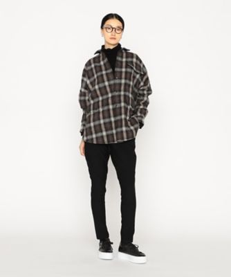 ビーバーチェック バンダナ付きシャツ（7707HM08） | β (Women