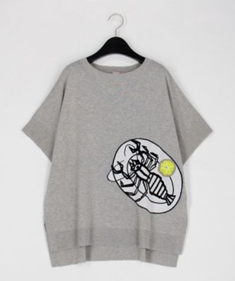 ＜β (Women)＞スキャンピー柄ニットプルオーバー（７７０７ＩＫ１２）