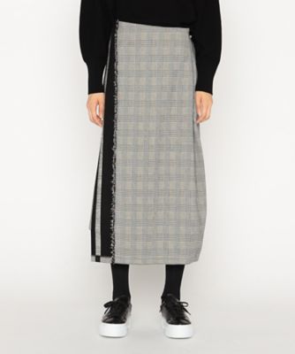 yuri.vintage NUMBER(N)INE07AWチェックスカート 裏起毛グレンチェック スカート（7708FM07） | β (Women