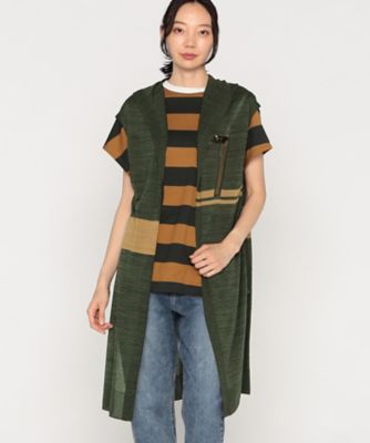 ＜β (Women)＞スパンコール「７」フードロングジレ（７７０８ＩＧ１８）