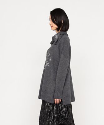 雪柄ニットプルオーバー（7708II18） | β (Women)/ベータ