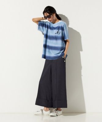 裾ダブルクロップドワイドパンツ（7708PO18） | β (Women