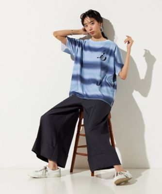 裾ダブルクロップドワイドパンツ（7708PO18） | β (Women