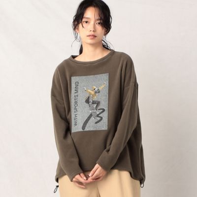 ＜β (Women)＞スケボープリント　フリースプルオーバー（７７０９ＥＥ１０）