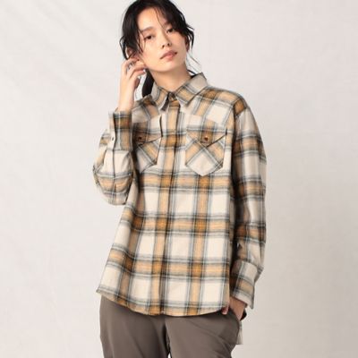 ＜β (Women)＞メランジチェック　シャツ（７７０９ＨＥ１０）