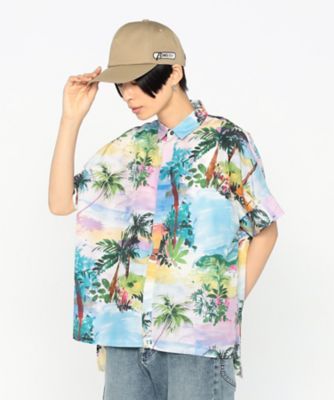 ＜β (Women)＞リゾートプリント　半袖シャツ（７７１０ＨＫ１０）