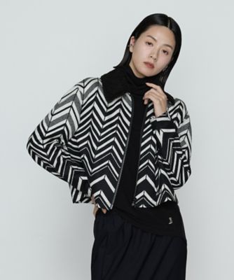 ＜β (Women)＞ヘリンボーンジャージー　ブルゾン（７７１０ＶＭ１３）