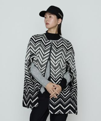 ＜β (Women)＞ヘリンボーンジャージー　ケープ（７７１０ＷＭ０１）
