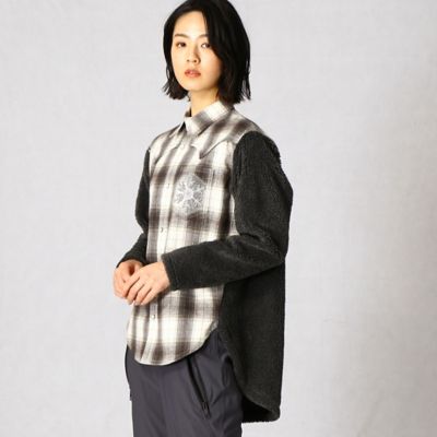 メランジシャギー　起毛チェック柄シャツ（７７１１ＨＷ０８）
