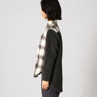 メランジシャギー　起毛チェック柄シャツ（７７１１ＨＷ０８）