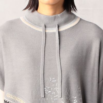 雪柄 ニットプルオーバー（7711IE21） | β (Women)/ベータ