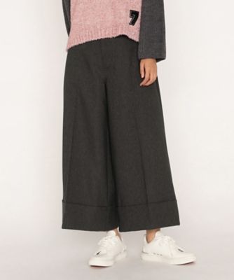裾ダブル クロップドワイドパンツ（7711PM18） | β (Women