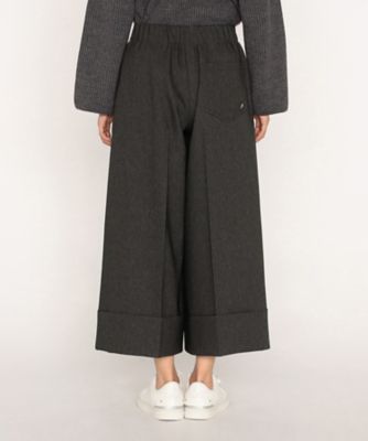 裾ダブル クロップドワイドパンツ（7711PM18） | β (Women