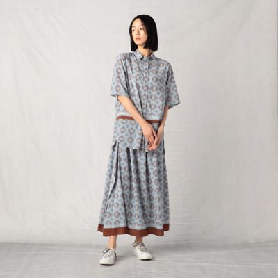 H256 美品 XL 13 レオナール ロゴ総柄 シルク混 JKT レディース Y's GENDER-NEUTRAL SS24 STYLE HIGHLIGHTS | Yohji Yamamoto