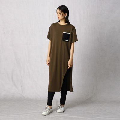 ワッペン付き　ロング　Ｔシャツ（７７１２ＴＹ５１）