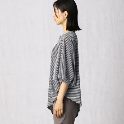 βビーズ刺繍ボーダー天竺　プルオーバー（７７１２ＴＹ５２）