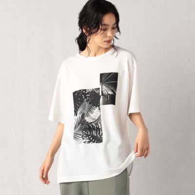 ＜β (Women)＞ガーデンプリント　Ｔシャツ（７７１４ＴＣ２２）