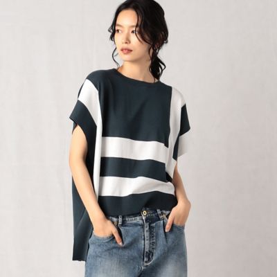 ＜β (Women)＞バイカラー　コの字　ニットプルオーバー（７７１５ＩＣ２９）