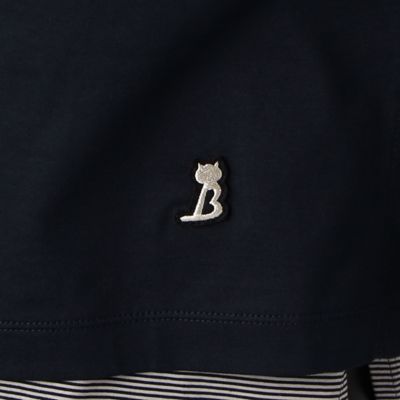 【アンサンブル】無地×ボーダーのフーデッド　プルオーバー（７７２０ＥＣ０９）