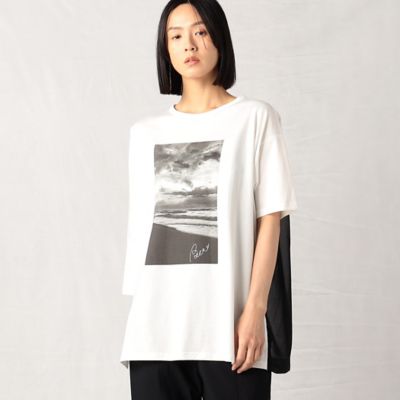 海と空 幅広天竺空と海 プリントTシャツ（7720EC10） | β