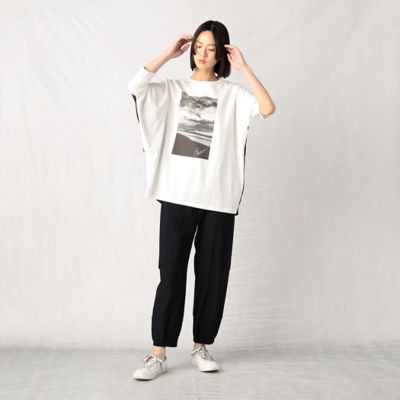 海と空 幅広天竺空と海 プリントTシャツ（7720EC10） | β