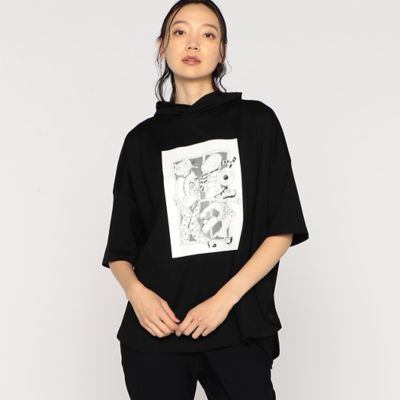 ＜β (Women)＞４コマネコプリント　プルオーバー（７７２０ＥＧ２１）
