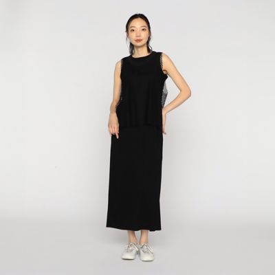 ＜β (Women)＞【アンサンブル】ビッグメッシュ　ワンピース（７７２０ＯＧ０３）