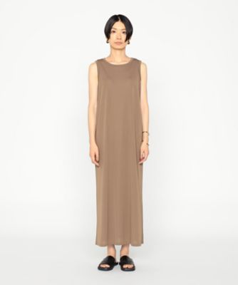 104 新品 BEIGE, ベイジ, MELLE ジャージードレス ワンピース2 切り替えジョーゼットジャージードレス(ドレス) | Sybilla