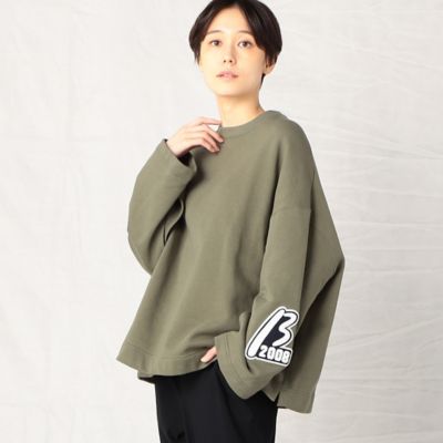 ＜β (Women)＞３０／１０裏毛　ワッペン付きプルオーバー（７７２０ＴＣ０４）
