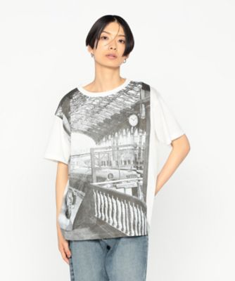 ＜β (Women)＞ステーションフォトプリントＴシャツ（７７２０ＴＫ１４）
