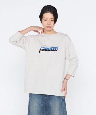 ＜β (Women)＞サガラ刺繍　七分袖Ｔシャツ（７７２０ＴＯ０２）